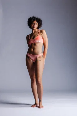 Fashion Karo Kauer Bikini Bottom Velvet