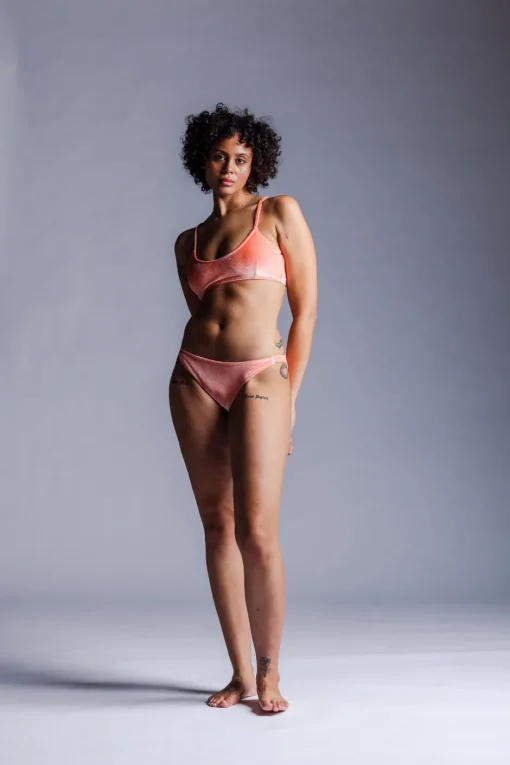 Fashion Karo Kauer Bikini Bottom Velvet