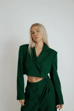 Best Karo Kauer Blazer Short Sapphire Green