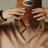 Fashion Karo Kauer Cap Brown