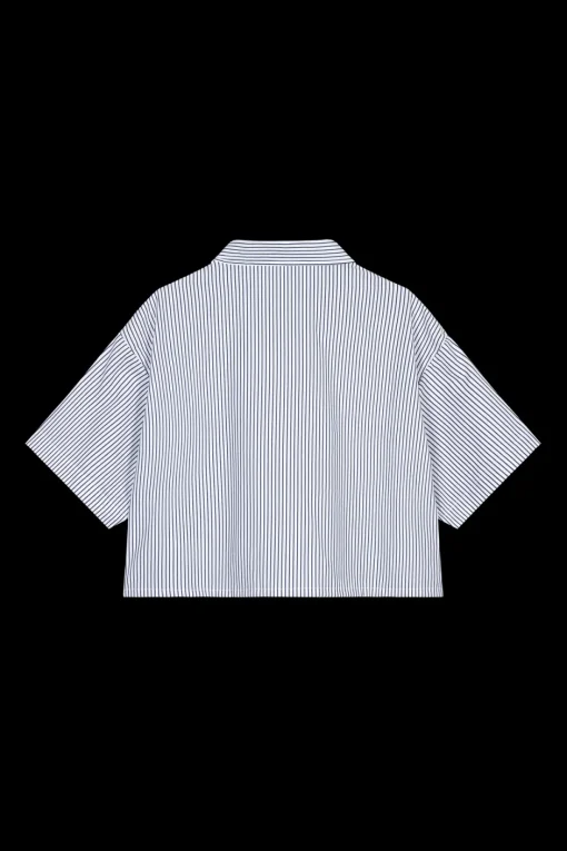 Sale Karo Kauer Cropped Blouse Striped