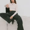 Discount Karo Kauer Cropped Shirt White Pearl