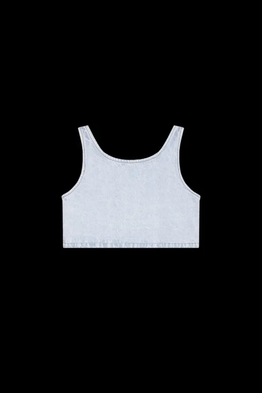 Best Karo Kauer Denim Cropped Top