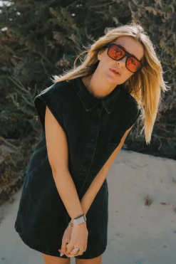 New Karo Kauer Denim Dress black