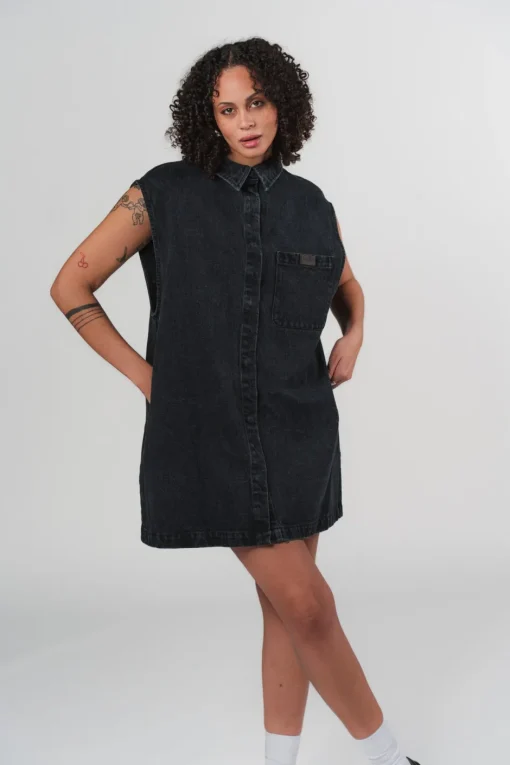 New Karo Kauer Denim Dress black