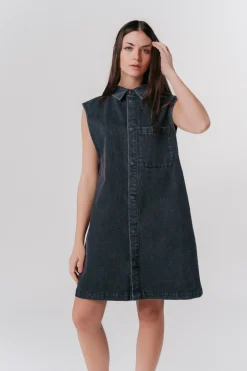 New Karo Kauer Denim Dress black