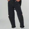 Clearance Karo Kauer Denim Pants Black Cut Out Petite