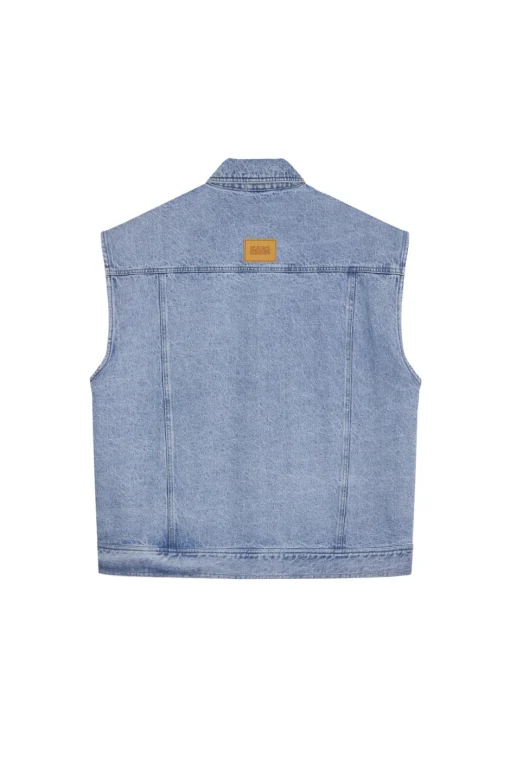 Clearance Karo Kauer Denim Vest Blue