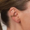 Fashion Karo Kauer Earcuff Logo Gold