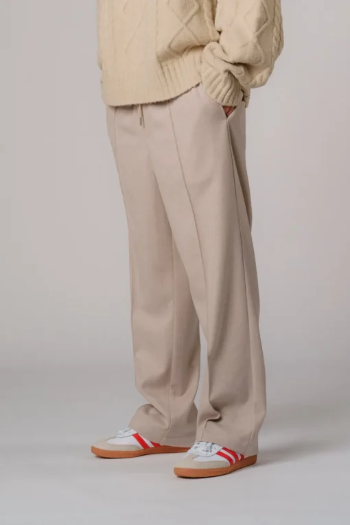 Outlet Karo Kauer Formal Pants Beige Melange