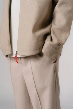 Outlet Karo Kauer Formal Pants Beige Melange