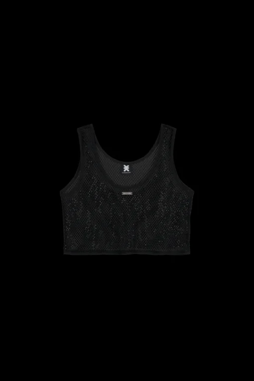 Hot Karo Kauer Glitter Net Top
