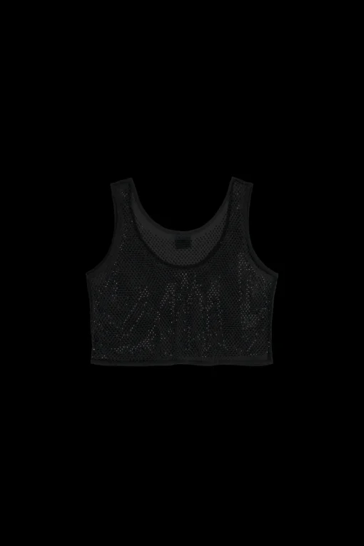 Hot Karo Kauer Glitter Net Top