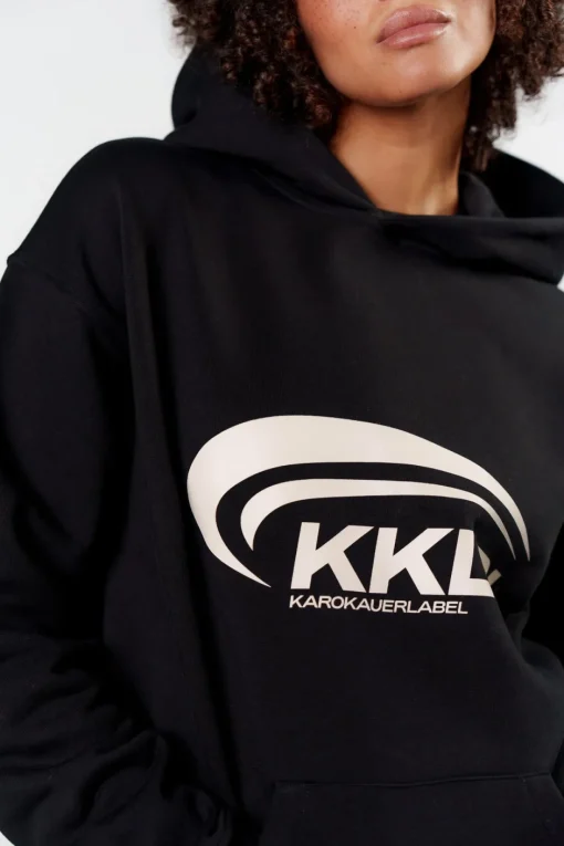 Fashion Karo Kauer Hoodie KKLBL Black