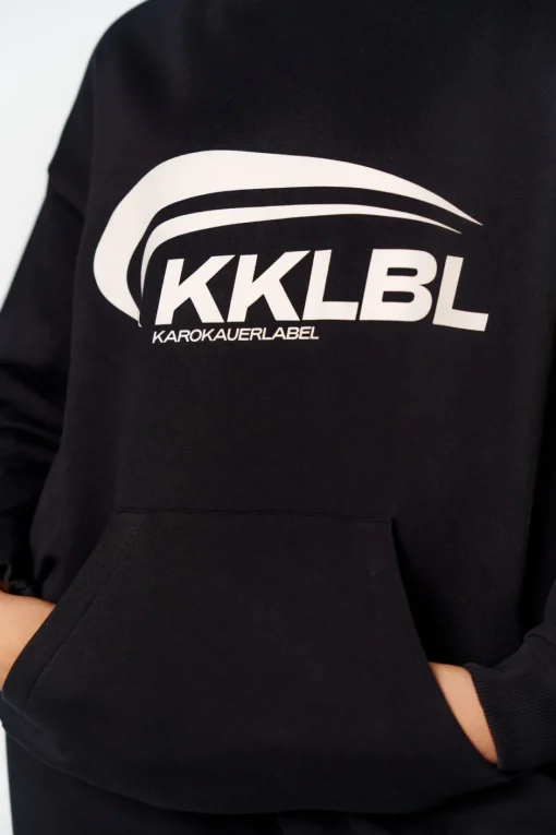 Fashion Karo Kauer Hoodie KKLBL Black