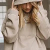 Outlet Karo Kauer Hoodie Washed Sand