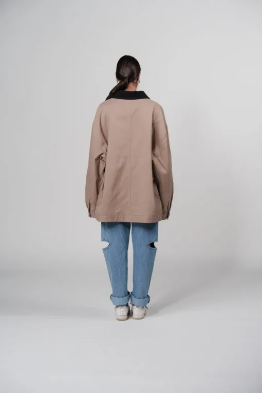 Outlet Karo Kauer Jacket Cord Collar