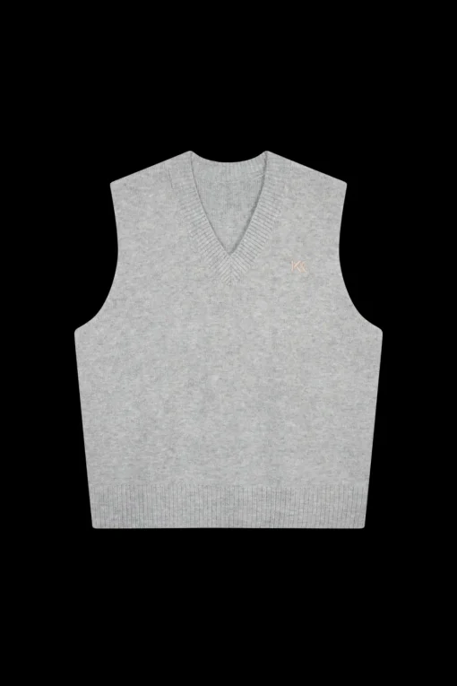 Outlet Karo Kauer Knit Pullunder Light Grey