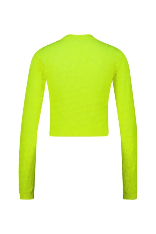 Sale Karo Kauer Knit Shirt Cropped Neon Lime
