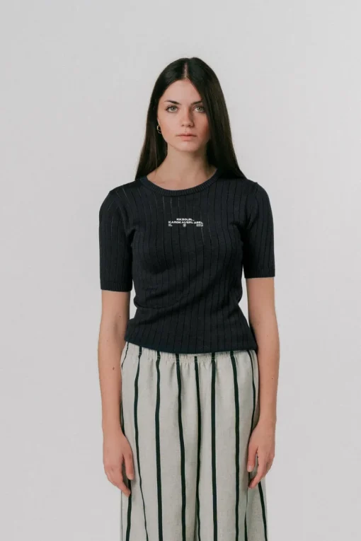 New Karo Kauer Knit T-Shirt KK20LBL
