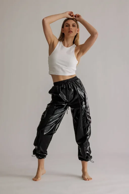 Hot Karo Kauer Laquer Pants Black
