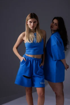 Discount Karo Kauer Long Shorts Sonic Blue