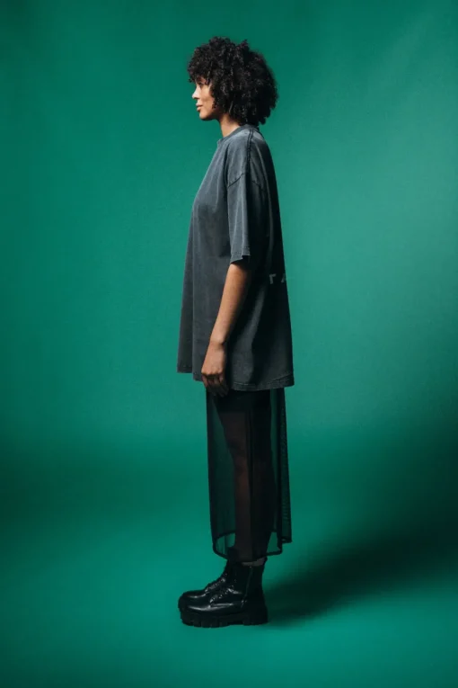 Online Karo Kauer Mesh Skirt Black