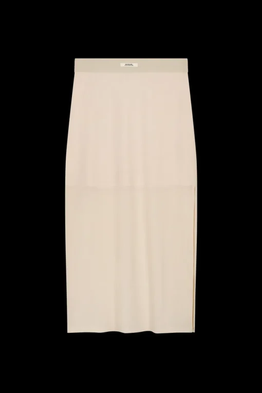 Fashion Karo Kauer Mesh Skirt Creme