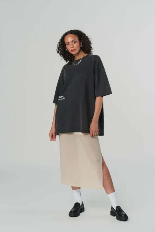 Fashion Karo Kauer Mesh Skirt Creme