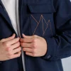 Online Karo Kauer Overshirt Dark Blue