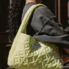 New Karo Kauer Puffer Bag Lemon