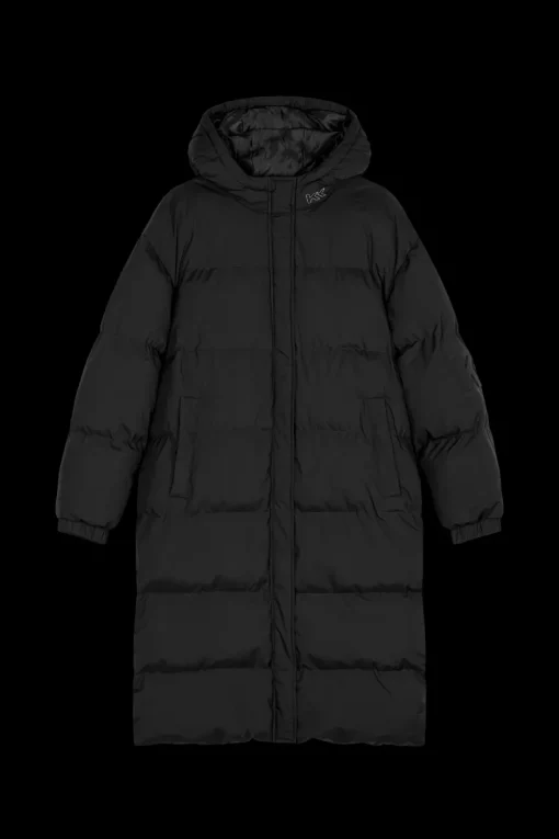 Fashion Karo Kauer Puffer Coat Black