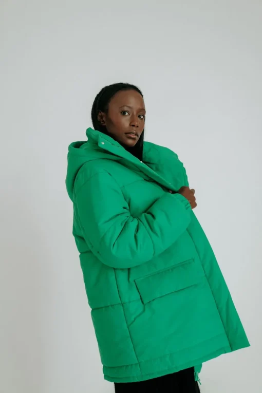 Outlet Karo Kauer Puffer Jacket Green