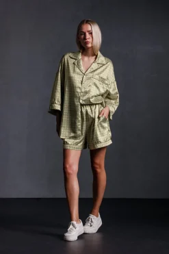 Best Karo Kauer Retro Shorts Khaki