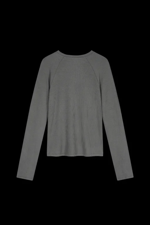 Discount Karo Kauer Rib Longsleeve Dark Grey