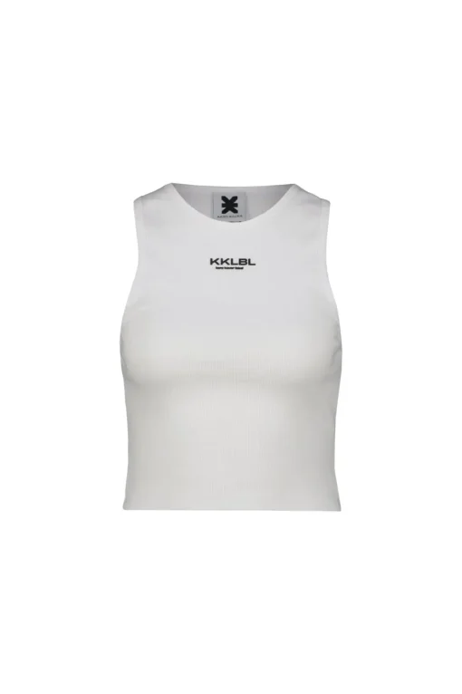 Clearance Karo Kauer Rib Top Basic White