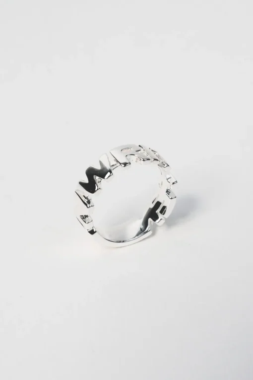 Fashion Karo Kauer Ring Unwritten Silver