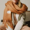 Clearance Karo Kauer Scarf Brown