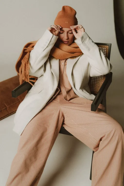 Clearance Karo Kauer Scarf Brown