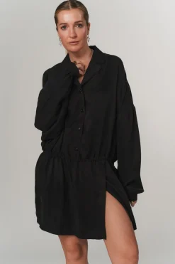 Outlet Karo Kauer Shirtdress Dark Grey