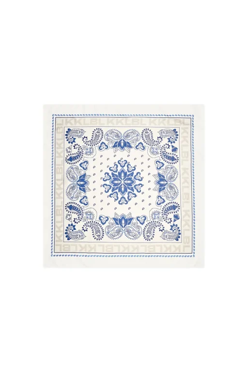 Sale Karo Kauer Silky Scarf Navy Sand