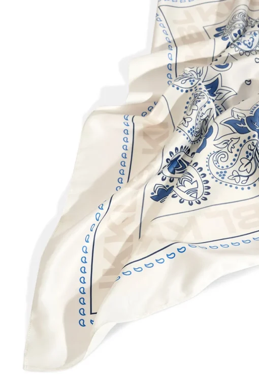 Sale Karo Kauer Silky Scarf Navy Sand