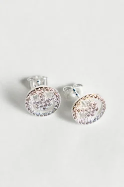 Outlet Karo Kauer Smile Studs Sparkle Silver
