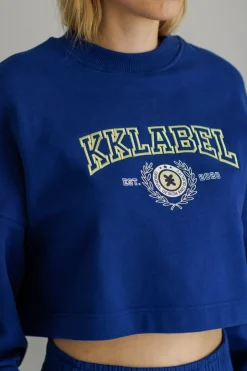 Best Karo Kauer Sweater Cropped Dark Blue
