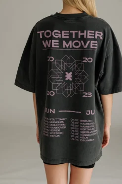 Fashion Karo Kauer Tour T-Shirt Faded Black