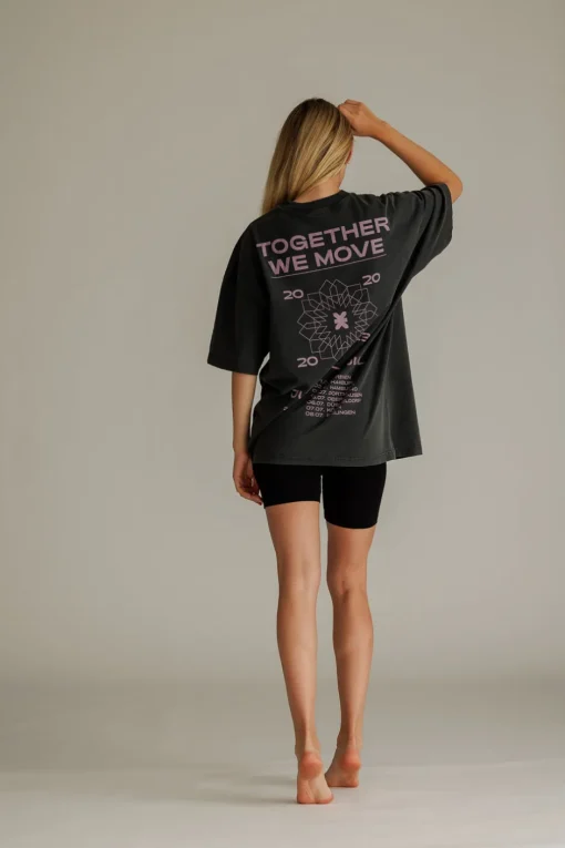 Fashion Karo Kauer Tour T-Shirt Faded Black