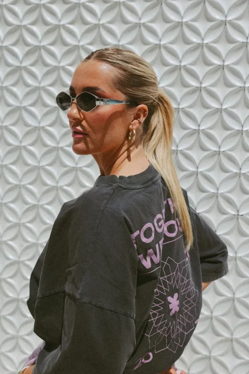 Fashion Karo Kauer Tour T-Shirt Faded Black