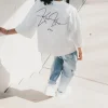 Fashion Karo Kauer T-Shirt Cropped White