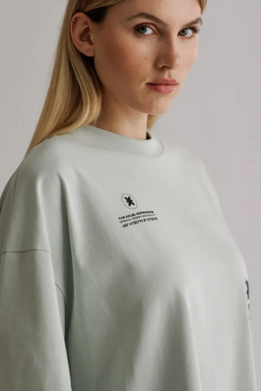 Hot Karo Kauer T-Shirt Glacier Blue