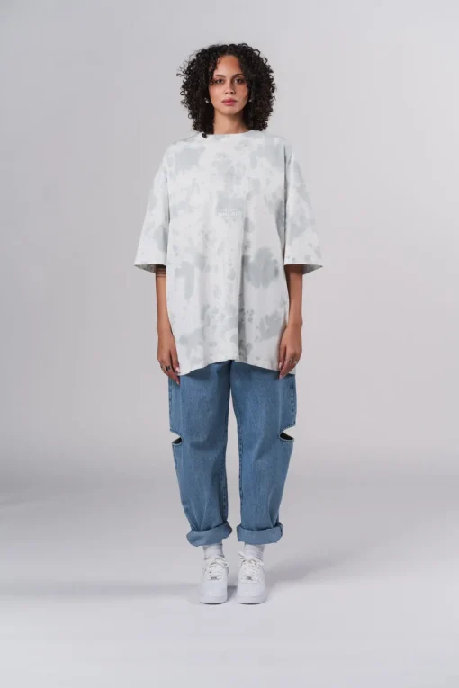 Fashion Karo Kauer T-Shirt Tie Dye